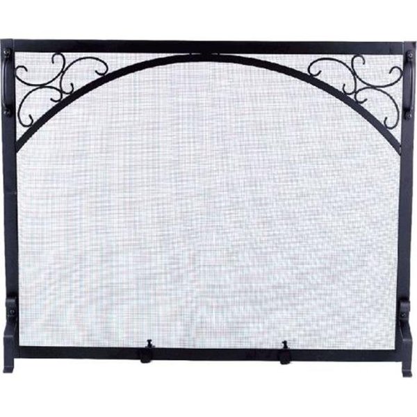 Dagan Dagan S119 Wrought Iron Panel Screen; Black S119